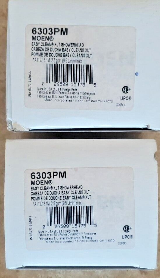 Moen 6302 PM Single Function Showerhead 2.5 GPM Brushed Nickel eBay