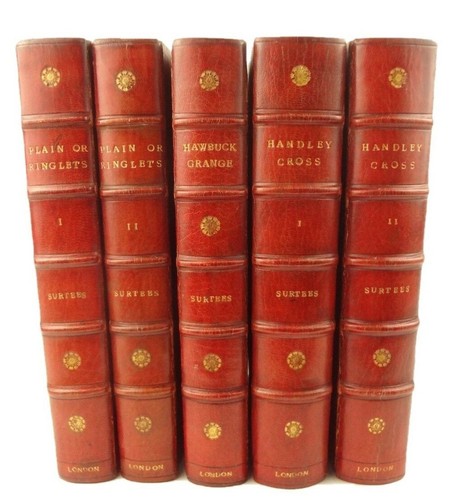 R.S. Surtees.Plain or Ringlets?,Hawbuck Grange,Handley Cross.Illustrated,pochoir - Picture 2 of 12