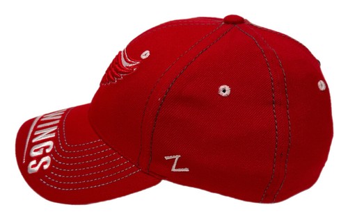 Zephyr NHL Detroit Red Wings "Slip" Structured Curved Bill Stretch Fit Hat NWT - 第 2/6 張圖片
