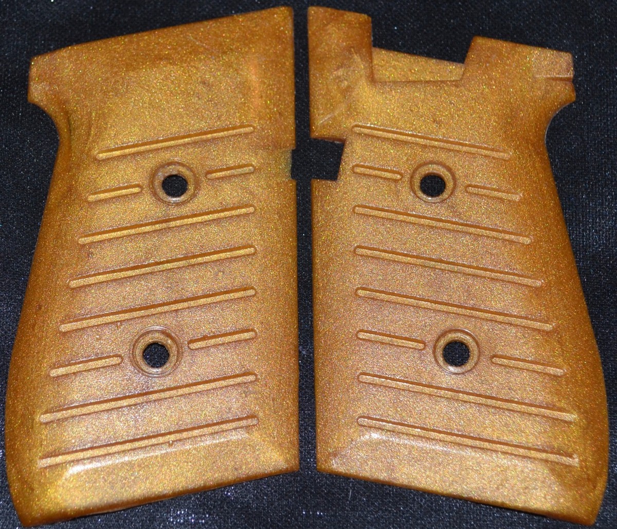 Jimenez JA9, Jennings, Bryco 9mm pistol girps aztec gold plastic
