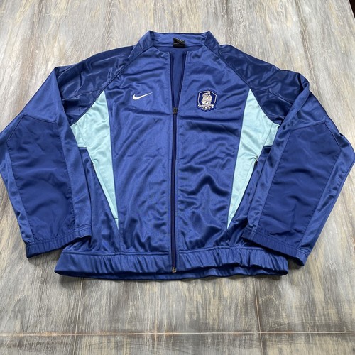 Nike South Korea Soccer Jacket Men Medium National Team Futbol Blue Full Zip