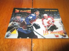 1995-1996 McDonald's PINNACLE # CL JOE SAKIC COLORADO AVALANCHE 3 D