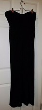 RIMINI Strapless Evening Dress Size 10P Petite Long Black Party Cocktail Formal