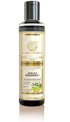Khadi Natural Amla & Bhringraj Herbal Shampoo 210ml with Free Shipping