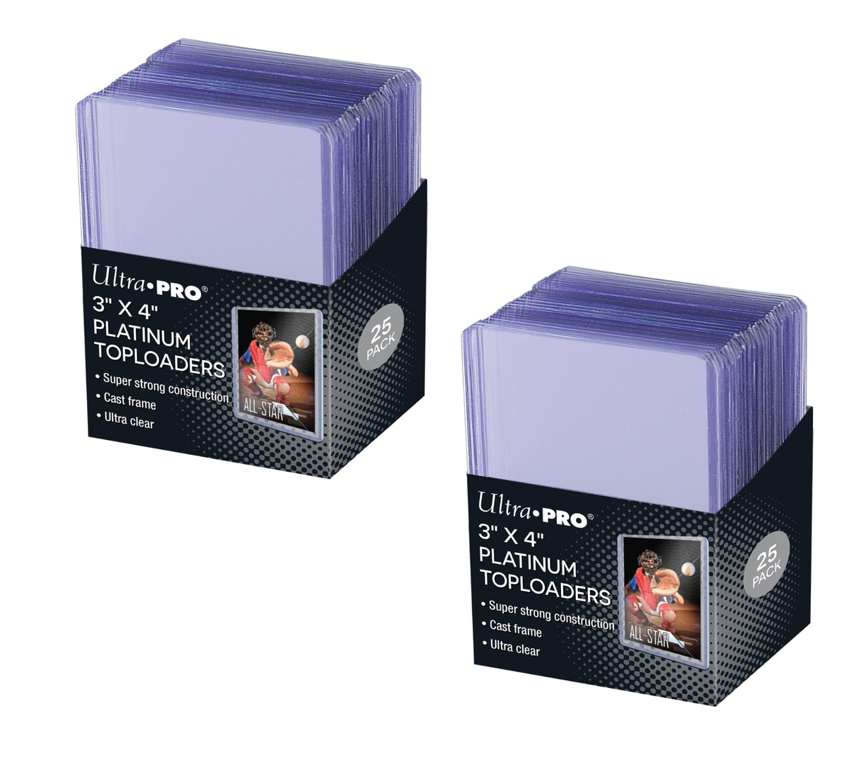 ぽ*ぽ様 実物 ULTRAPLAST INDUSTRIESハンドガードptwGH 50-Count) Ultra-Pro Platinum Toploader 35pt Card Holders Improved