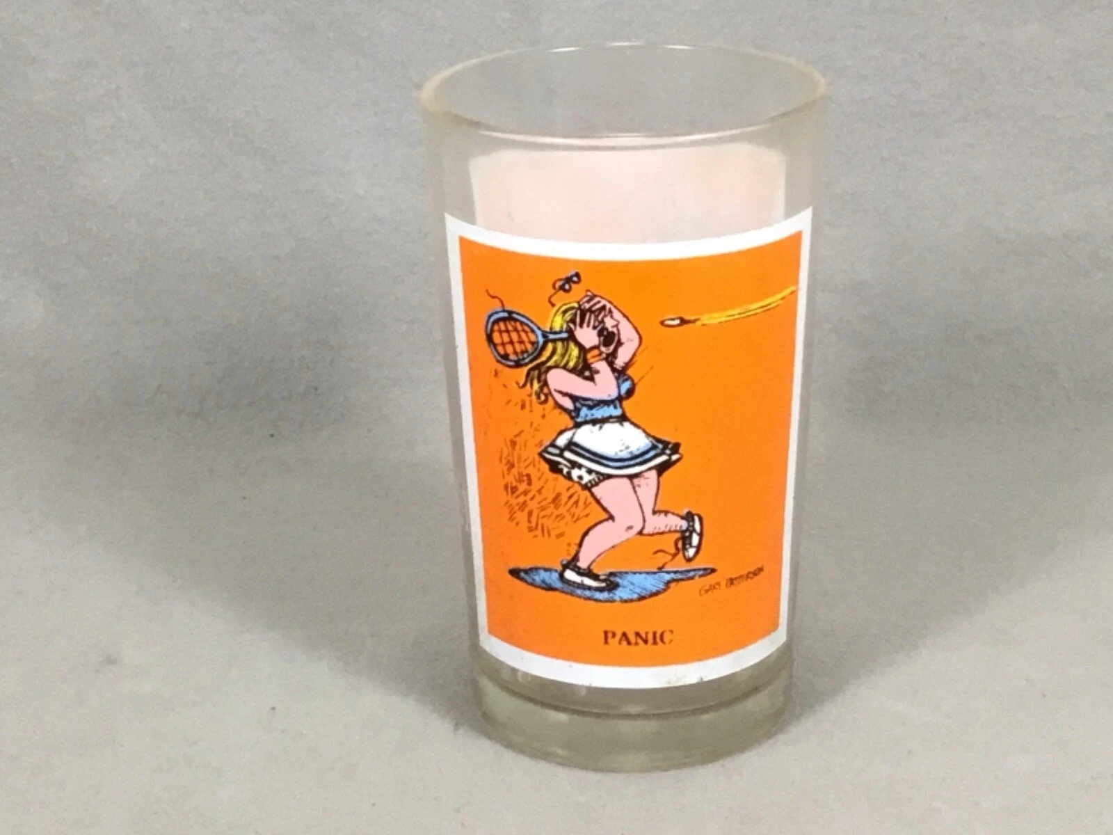 1979 Thought Factory Pepsi Sport Collector Series Glass  PANIC by Gary Patterson