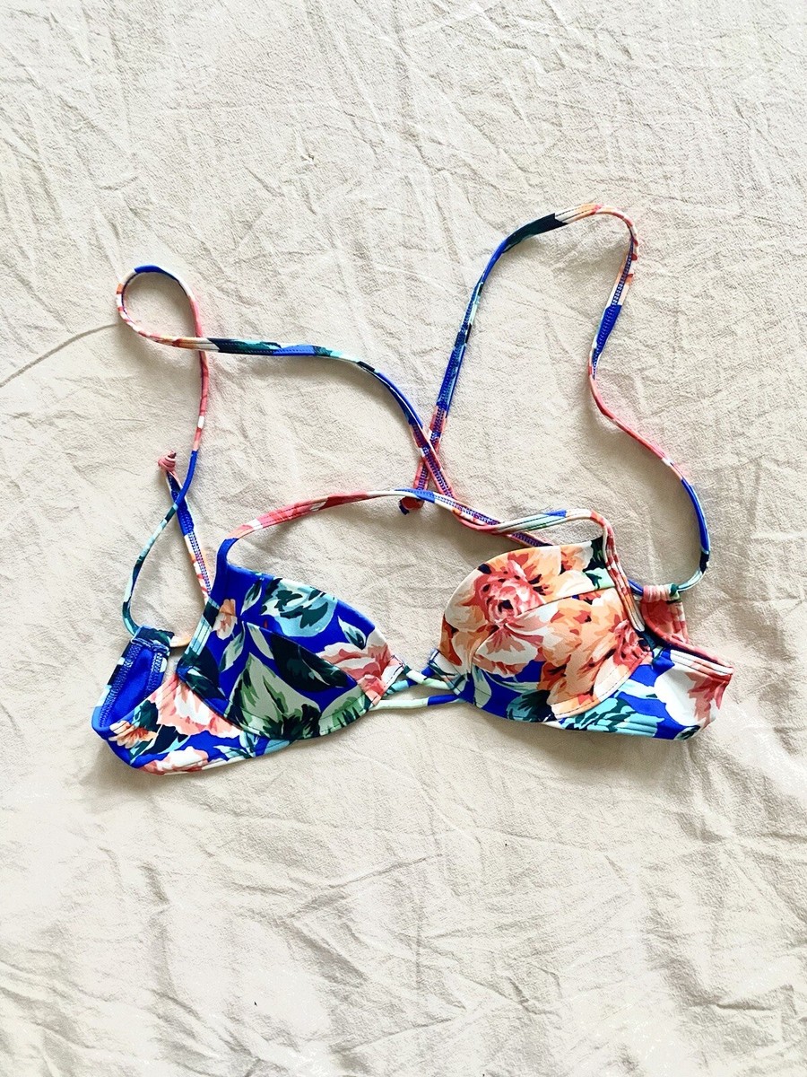 Abercrombie and  fiche ビキニ Abercrombie & Fitch cheeky tie side bikini bottom in blue