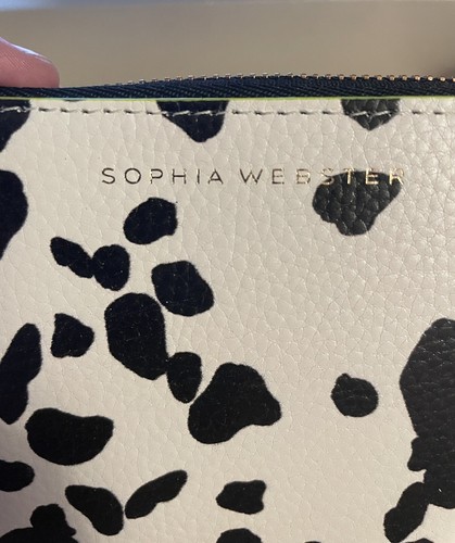 Sophia Webster Black & White Dalmation Leather Purse - Picture 5 of 15