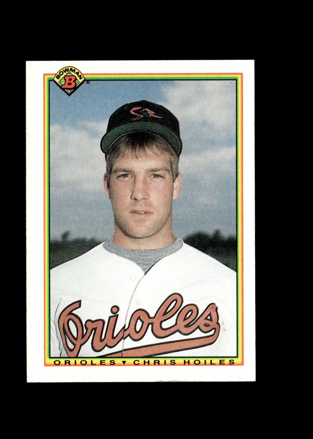 1990 Bowman - #259 Chris Hoiles (RC) Rookie