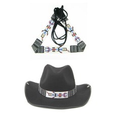 Western Seed Beaded Hat Band Fit Cowboy Hatband South West Multi Color Hat Band