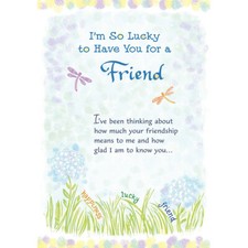 Blue Mountain Inspirational Card : I'm So Lucky To Have You As A Friend