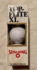 Spalding Top-Flite XL Extra Loft Long Distance Golf Balls NOS Vintage Box Of 3