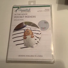 Scissortail Stitches In The Hoop Pocket Peekers Collection 11 Designs #51240 NEW