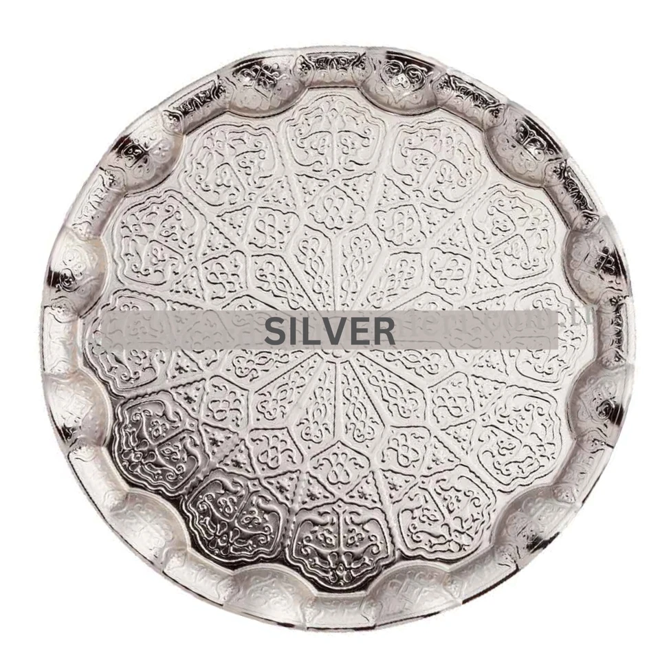 Traditional Turkish Coffee & Tea Serving Tray with Hanger - Various Colours - Image 2 of 4