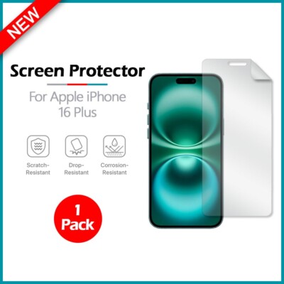 B2G1 FREE LCD Ultra Clear HD Screen Shield Protector for Apple iPhone 16 Plus