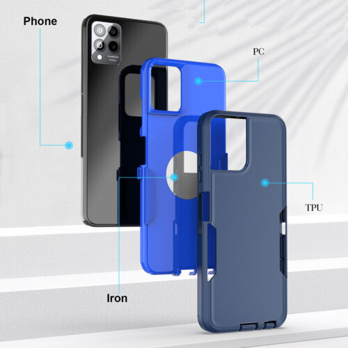 Per REVVL 6 Pro 5G 6 (T-Mobile) nuova custodia posteriore in TPU armatura ibrida antiurto - Foto 5 di 18