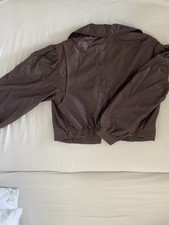 Bcbgmaxazria Black Leather Moto Motorcycle Jacket Women's Size Xxs ( 4 And 6 Uk)
