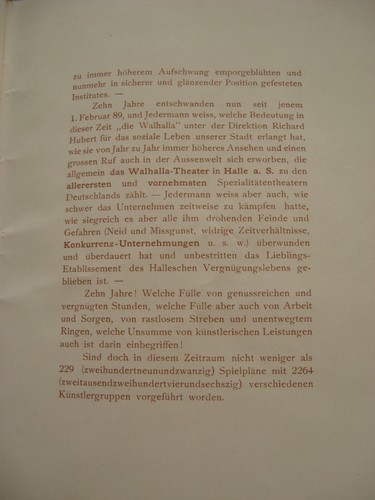 altes Programm Theater Walhalla Halle a.S. zum 10 jährigen Bestehen v. 1.2.1899 - Bild 18 von 23