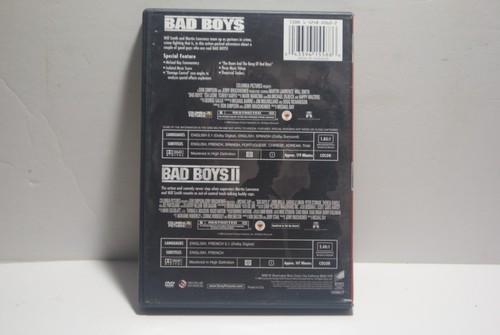 Double Feature Bad Boys 1 & 2 DVD Will Smith 1995/2003 Action Duo Comedy Cops - Picture 2 of 3