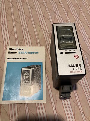 Vtg Bauer E 25 A Express, Ultrablitz Flash Accessory made in Germany.