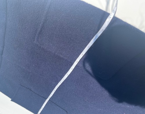 $ 395 Marke Vince Größe 6 WOLLMISCHUNG MARINEBLAU AUFGESETZTE TASCHE BLEISTIFTROCK - Bild 9 von 9