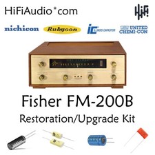 Fisher FM-200B sintonizzatore restauro recap riparazione aggiornamento kit ricostruzione condensatore