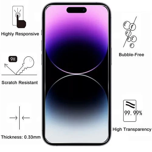 Coque Transparent +Verre trempé Pour iPhone 16 15 14 13 12 11 Pro Max Mini - Imagen 8 de 11