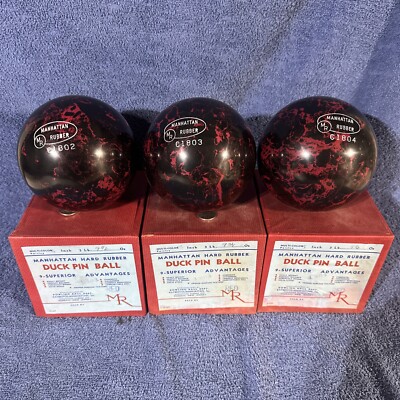 Boule De Bowling Vintage Brunswick De 1957 – Fabriquée En France