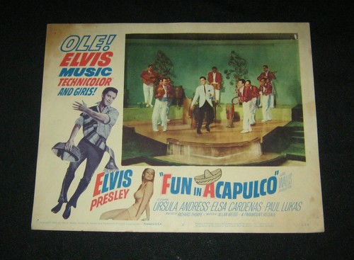 Original ELVIS PRESLEY FUN IN ALCAPULCO 11x14 #2 URSULA ANDRESS