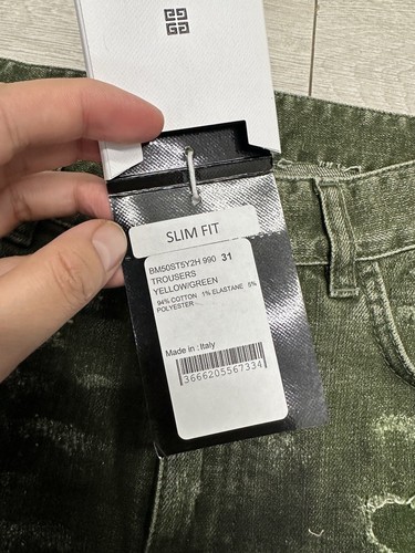 GIVENCHY Paris Distressed Hand Painted Jeans | Grün | Größe 31W | UVP 1500£ - Bild 9 von 19