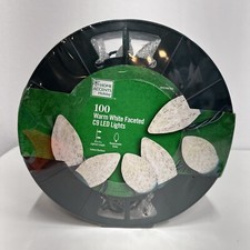 Home Accents Holiday 65 ft 100 LED Lights C9 Warm White Super Bright NEW