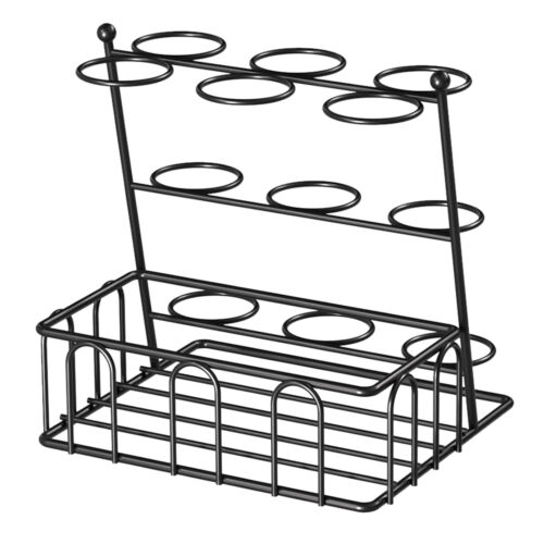 Egg Holder Countertop Black Metal Fresh Eggs Storage Rack Large Capacity
