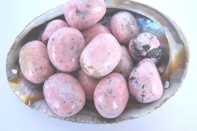 One Rhodocrosite Tumbled Stone NICE 35mm Reiki Healing Crystal Love Home 