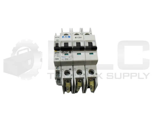 EATON MOELLER FAZ-D30/3-RT CIRCUIT BREAKER 30A 3 POLE W/ Z-NHK AUXILIARY CONTACT