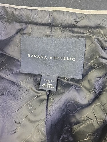 Banana Republic Damen Wollmantel schwarz Knopfleiste Größe S - Bild 14 von 15