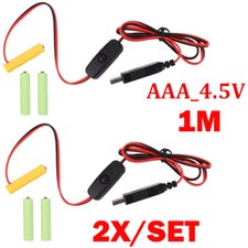 2X/set AAA 4.5V Battery Eliminator USB Power Supply Cable Replace For Cam&TM UK