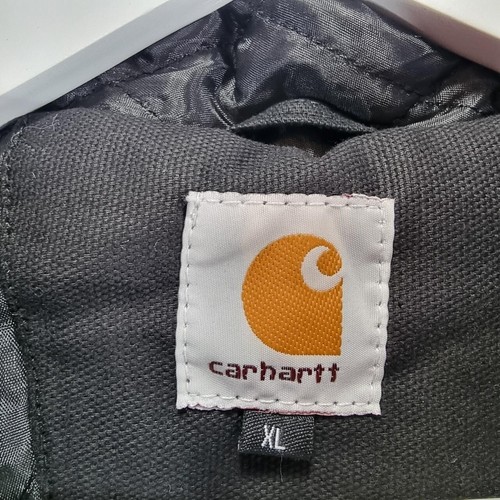 Carhartt Black Hooded Work Jacket - Picture 2 of 4