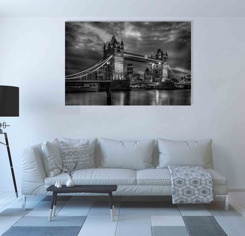 Tower Bridge London Canvas Print Wall Art Framed Pictures for Living Room Office - Picture 20 of 39