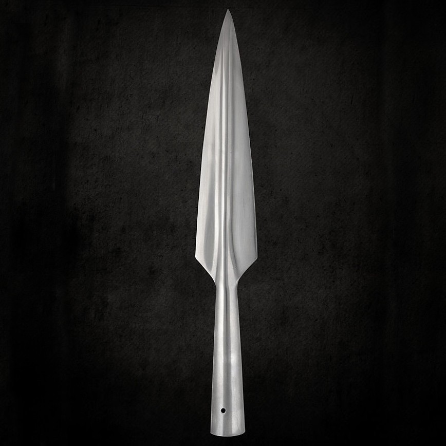44cm Long Medieval Greek Spearhead made of High Carbon Steel Blade 44cm Long Medieval Greek Spearhead made of High Carbon Steel Blade