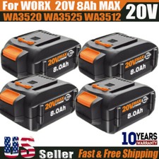 PACK For WORX 20V 3.0,8.0AH MAX Extend Lithium-Ion Battery WA3525 WA3575 WA3520