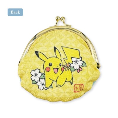 PC363 Pokemon Center Gamaguchi Coin Case Japanese Pattern Pikachu