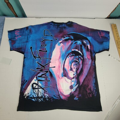 Tシャツ・カットソー IONSEOUL Floyd vintage printed sweatshirt VTG Pink Floyd the wall all over print shirt AOP single