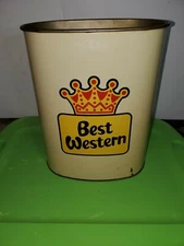1966-1974 Best Western Trash Can Waste Bin Original Antique *VERY RARE*