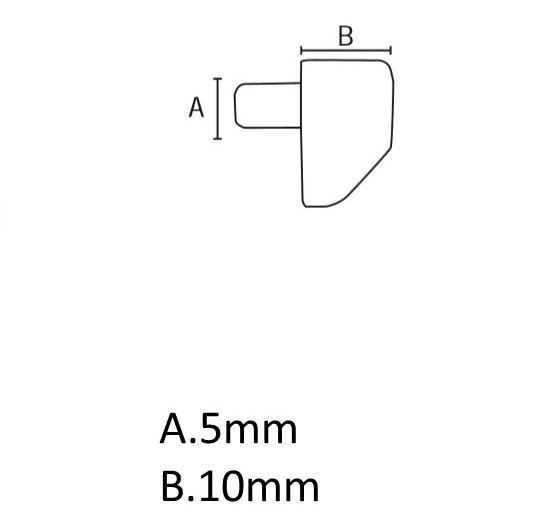 20 X Clear Plastic Shelf Support Pins 5mm eBay