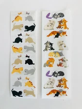 Sandylion Mrs Grossman Vtg Stickers Cats & Kittens *YOU CHOOSE*