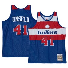 Washington Bullets Wes Unseld #41 Mitchell & Ness 1977/78 NBA Swingman Jersey