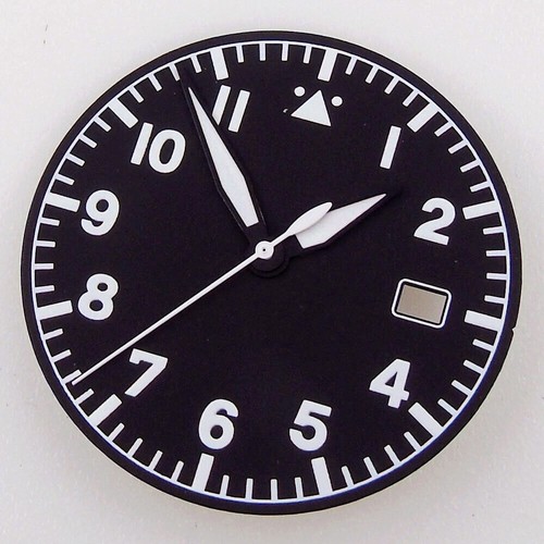 33.5mm Sterile Watch Dial Face Fit Automaitc NH35A NH36A ETA2824 PT5000 Luminous - Picture 7 of 30
