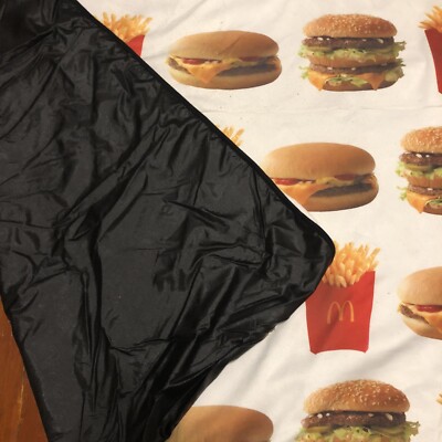 McDonalds Big Mac McDelivery Famous Uber Eats PICNIC BLANKET RARE