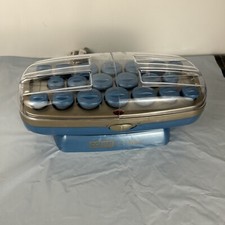 Conair ION Shine Rollers Hot Curlers Large Velvet Flocked 12 Grey Blue - Works