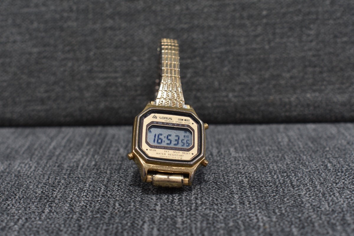 Vintage Gold Lorus Select Ladies Digital Watch with New 